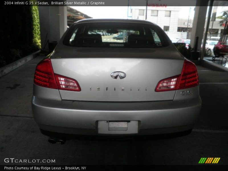 Brilliant Silver Metallic / Graphite 2004 Infiniti G 35 x Sedan