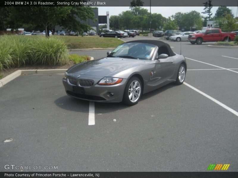Sterling Gray Metallic / Black 2004 BMW Z4 3.0i Roadster