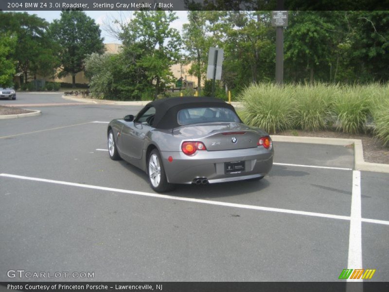 Sterling Gray Metallic / Black 2004 BMW Z4 3.0i Roadster