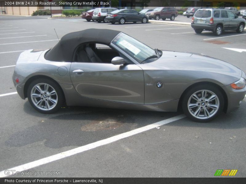 Sterling Gray Metallic / Black 2004 BMW Z4 3.0i Roadster