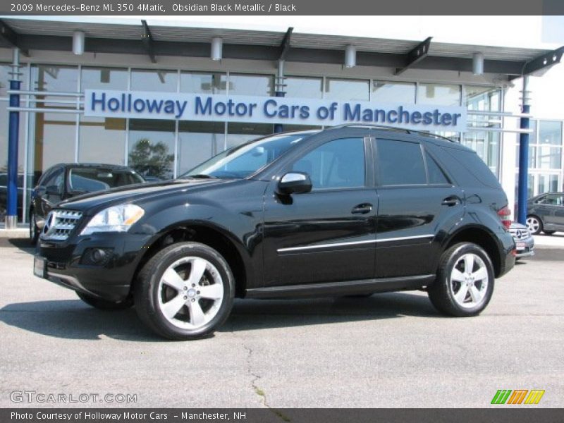 Obsidian Black Metallic / Black 2009 Mercedes-Benz ML 350 4Matic