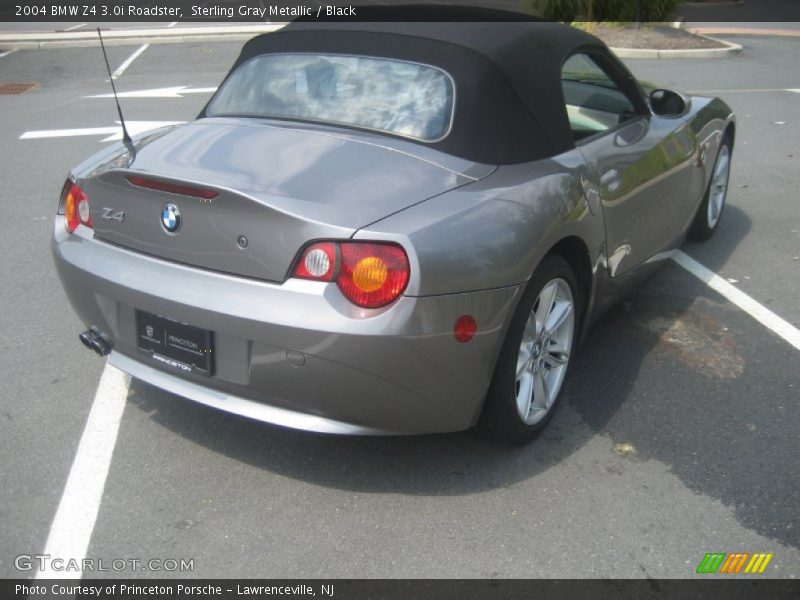 Sterling Gray Metallic / Black 2004 BMW Z4 3.0i Roadster
