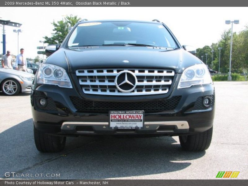 Obsidian Black Metallic / Black 2009 Mercedes-Benz ML 350 4Matic