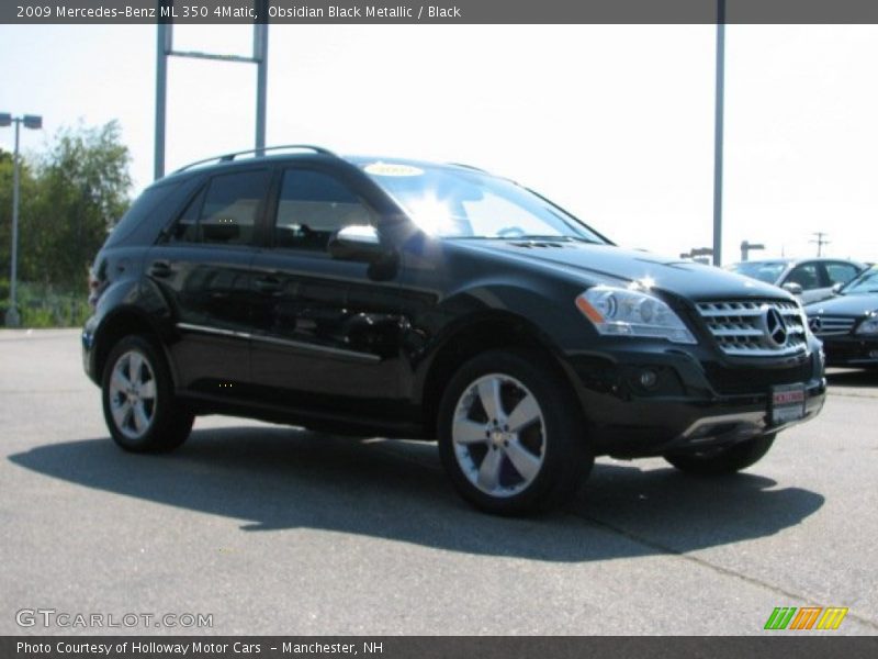 Obsidian Black Metallic / Black 2009 Mercedes-Benz ML 350 4Matic