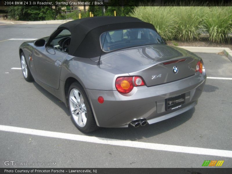 Sterling Gray Metallic / Black 2004 BMW Z4 3.0i Roadster