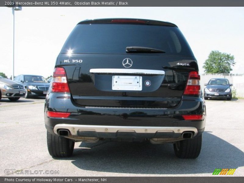 Obsidian Black Metallic / Black 2009 Mercedes-Benz ML 350 4Matic