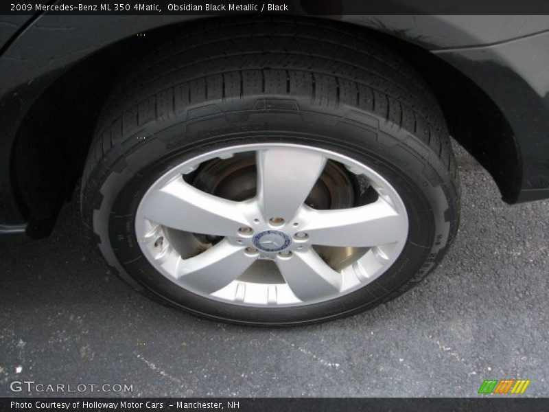 Obsidian Black Metallic / Black 2009 Mercedes-Benz ML 350 4Matic