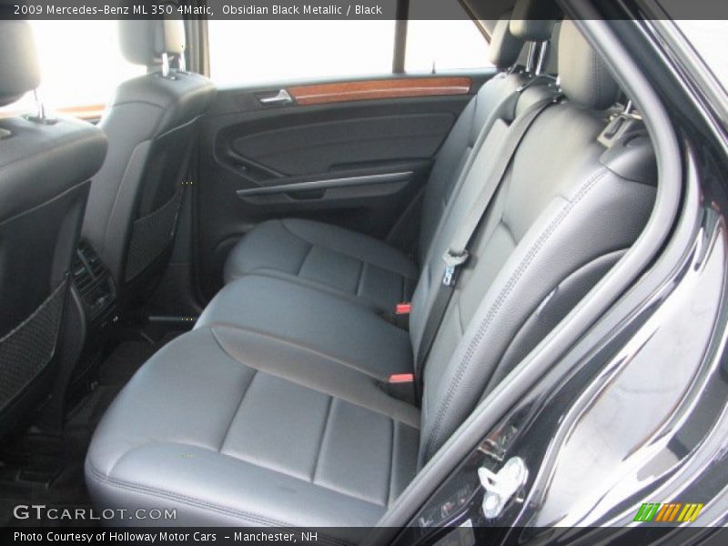 Obsidian Black Metallic / Black 2009 Mercedes-Benz ML 350 4Matic