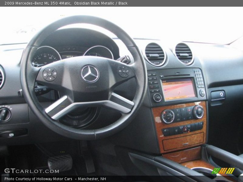 Obsidian Black Metallic / Black 2009 Mercedes-Benz ML 350 4Matic