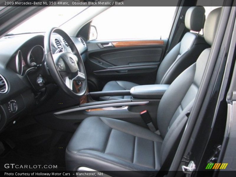 Obsidian Black Metallic / Black 2009 Mercedes-Benz ML 350 4Matic