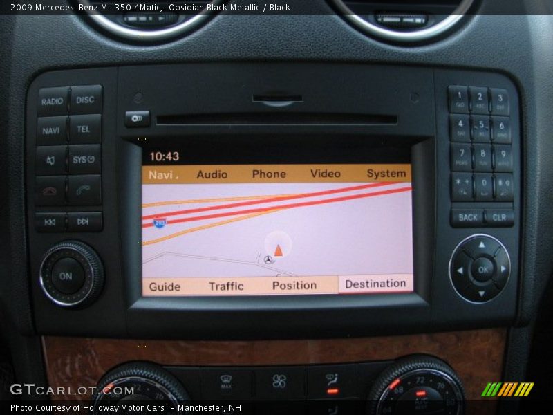 Obsidian Black Metallic / Black 2009 Mercedes-Benz ML 350 4Matic