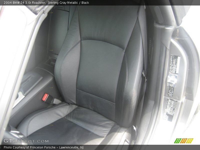 Sterling Gray Metallic / Black 2004 BMW Z4 3.0i Roadster