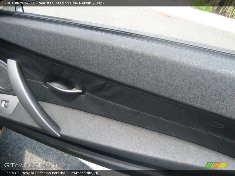 Sterling Gray Metallic / Black 2004 BMW Z4 3.0i Roadster