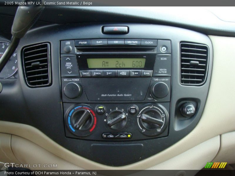 Controls of 2005 MPV LX