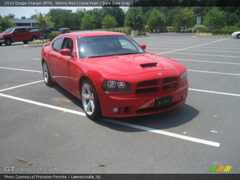 Inferno Red Crystal Pearl / Dark Slate Gray 2010 Dodge Charger SRT8