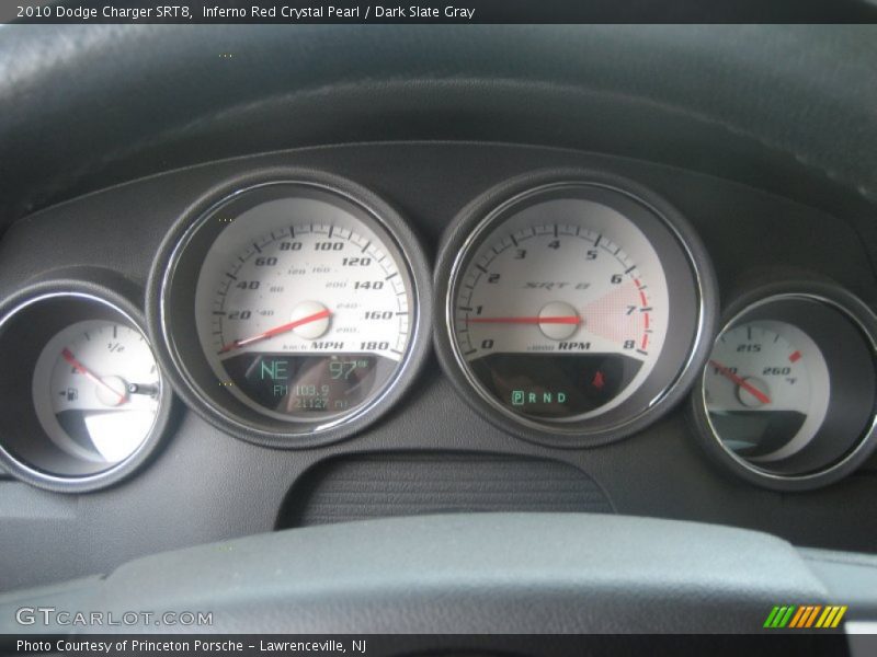 Inferno Red Crystal Pearl / Dark Slate Gray 2010 Dodge Charger SRT8