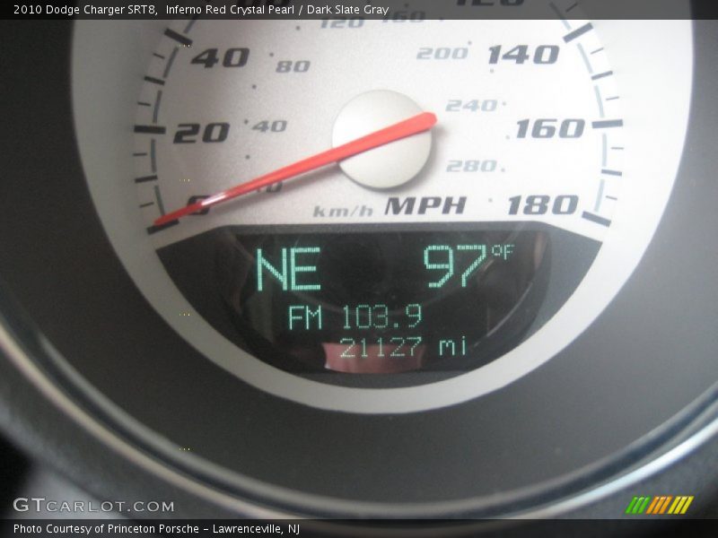 Inferno Red Crystal Pearl / Dark Slate Gray 2010 Dodge Charger SRT8