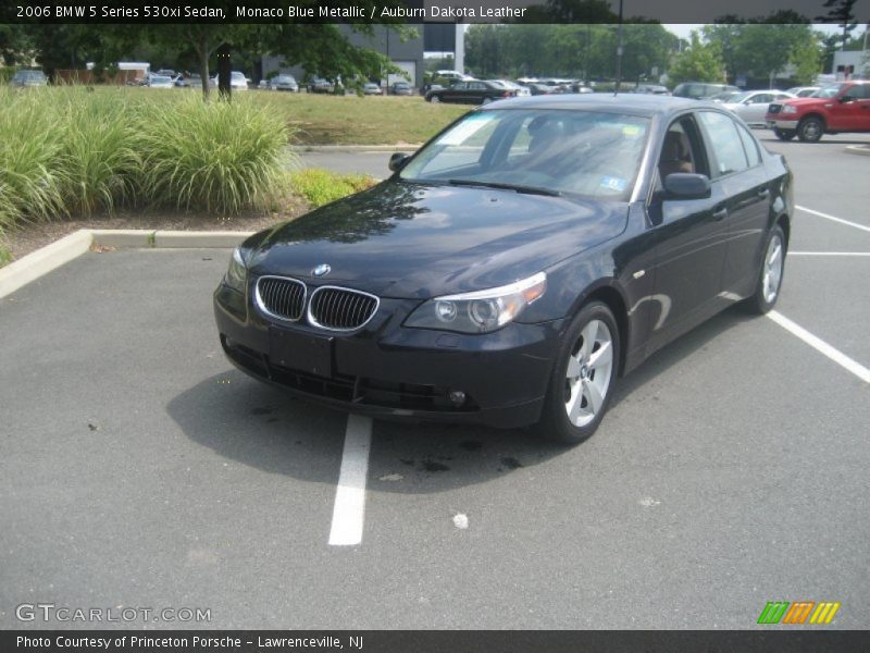 Monaco Blue Metallic / Auburn Dakota Leather 2006 BMW 5 Series 530xi Sedan
