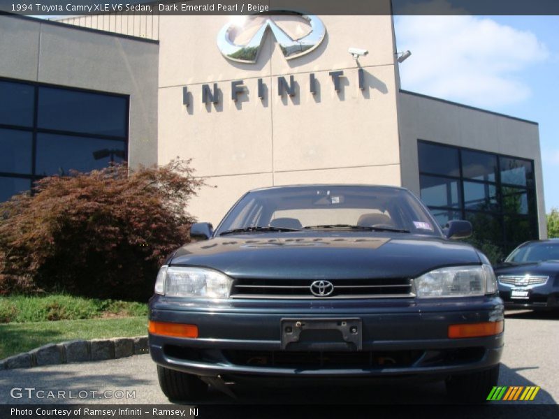 Dark Emerald Pearl / Beige 1994 Toyota Camry XLE V6 Sedan