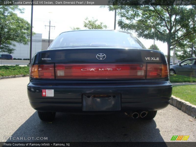 Dark Emerald Pearl / Beige 1994 Toyota Camry XLE V6 Sedan