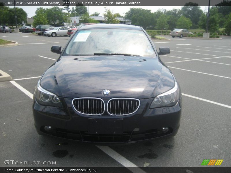 Monaco Blue Metallic / Auburn Dakota Leather 2006 BMW 5 Series 530xi Sedan