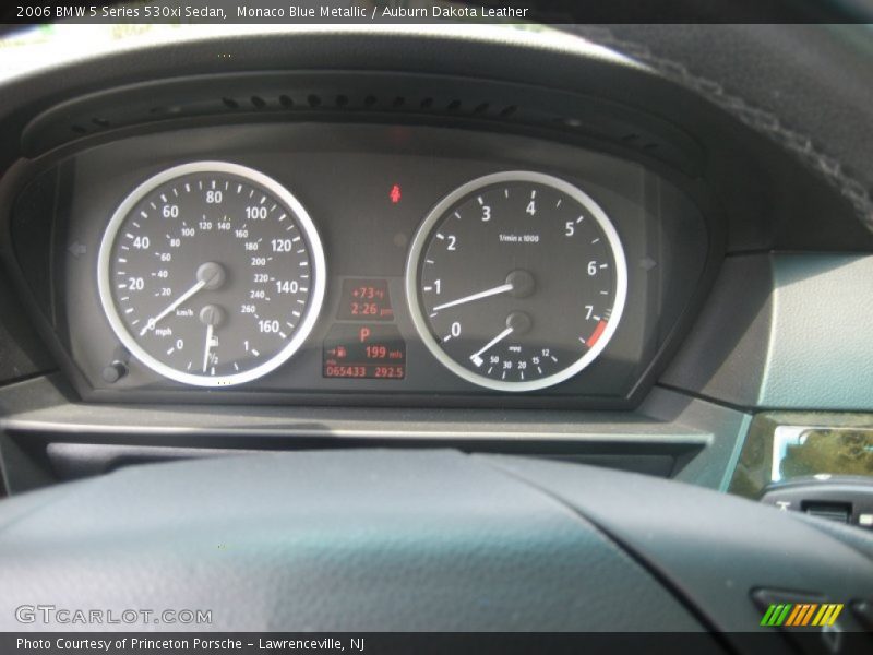 Monaco Blue Metallic / Auburn Dakota Leather 2006 BMW 5 Series 530xi Sedan