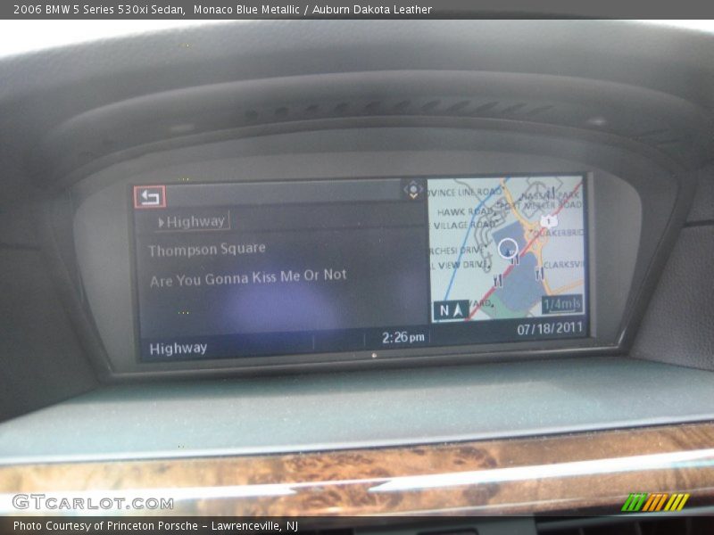 Monaco Blue Metallic / Auburn Dakota Leather 2006 BMW 5 Series 530xi Sedan