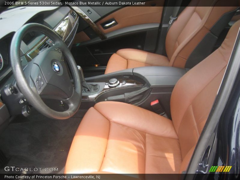 Monaco Blue Metallic / Auburn Dakota Leather 2006 BMW 5 Series 530xi Sedan