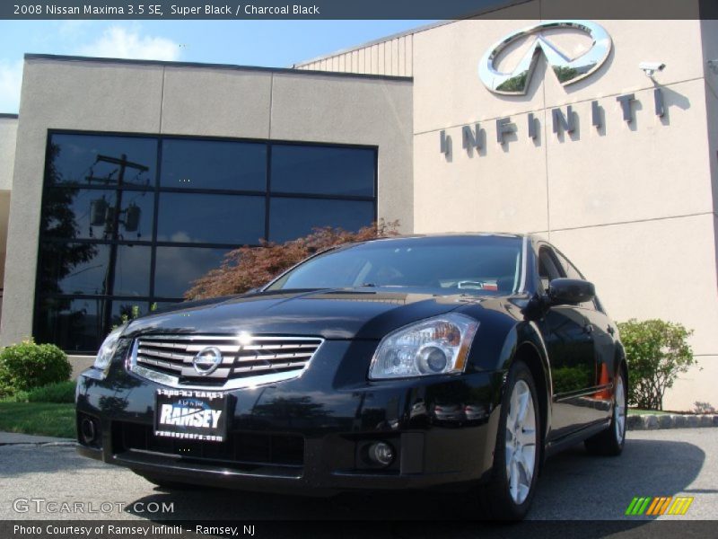 Super Black / Charcoal Black 2008 Nissan Maxima 3.5 SE
