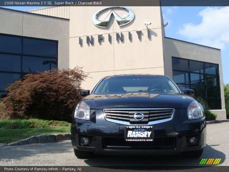 Super Black / Charcoal Black 2008 Nissan Maxima 3.5 SE