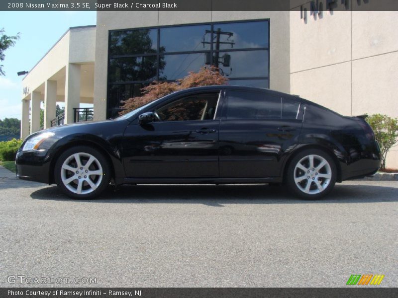 Super Black / Charcoal Black 2008 Nissan Maxima 3.5 SE