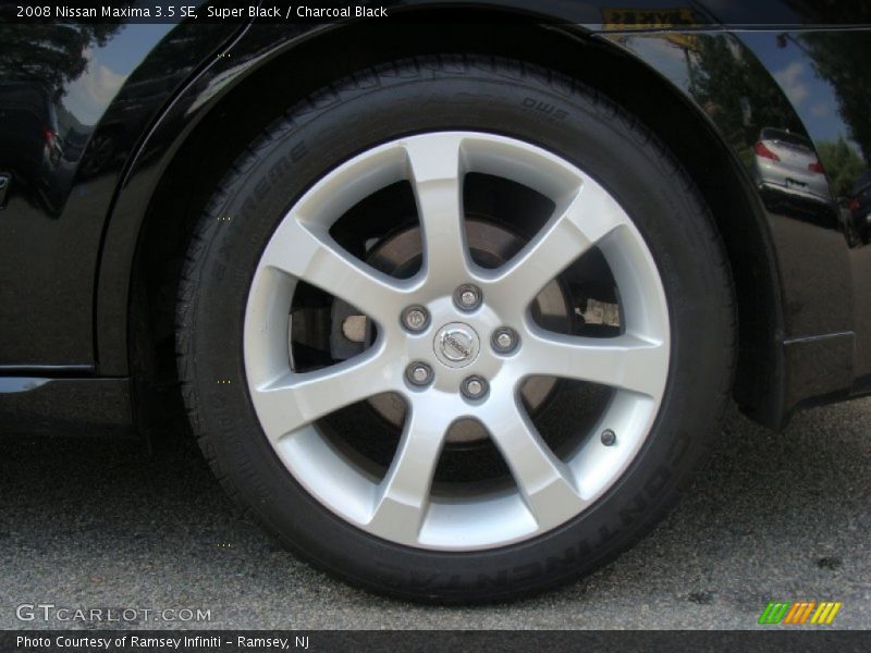 Super Black / Charcoal Black 2008 Nissan Maxima 3.5 SE