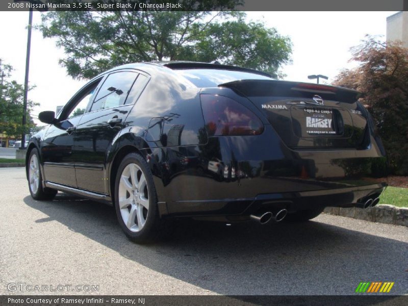 Super Black / Charcoal Black 2008 Nissan Maxima 3.5 SE