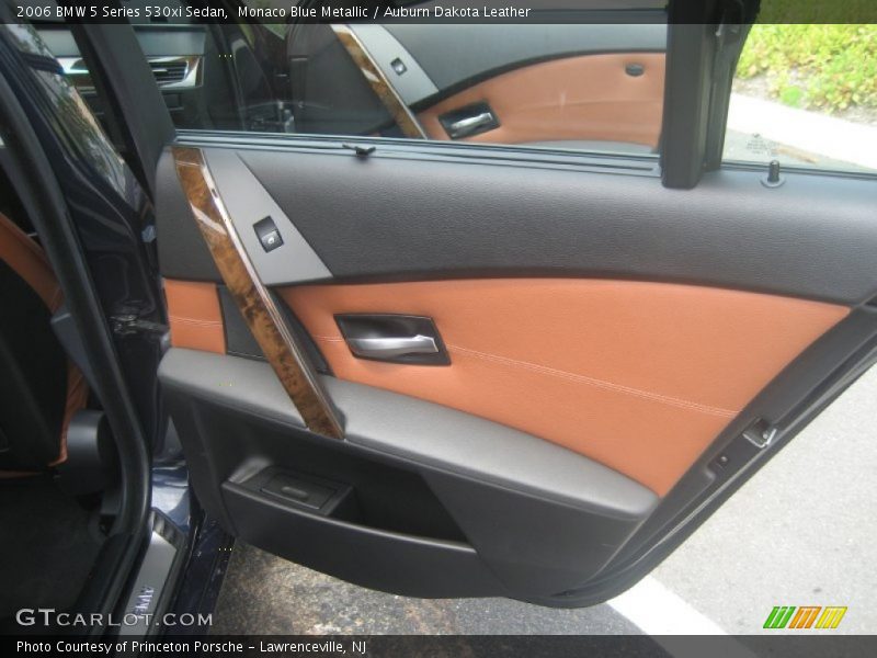 Monaco Blue Metallic / Auburn Dakota Leather 2006 BMW 5 Series 530xi Sedan