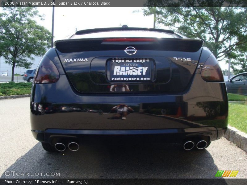 Super Black / Charcoal Black 2008 Nissan Maxima 3.5 SE