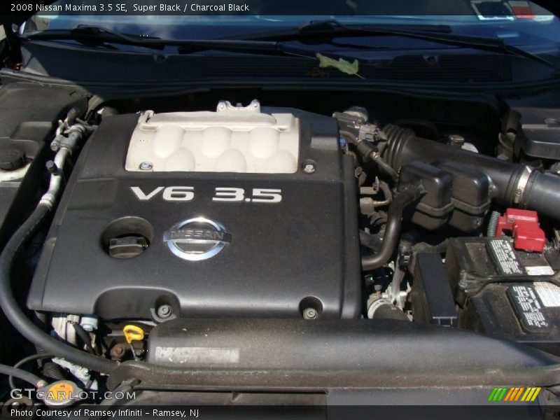 Super Black / Charcoal Black 2008 Nissan Maxima 3.5 SE