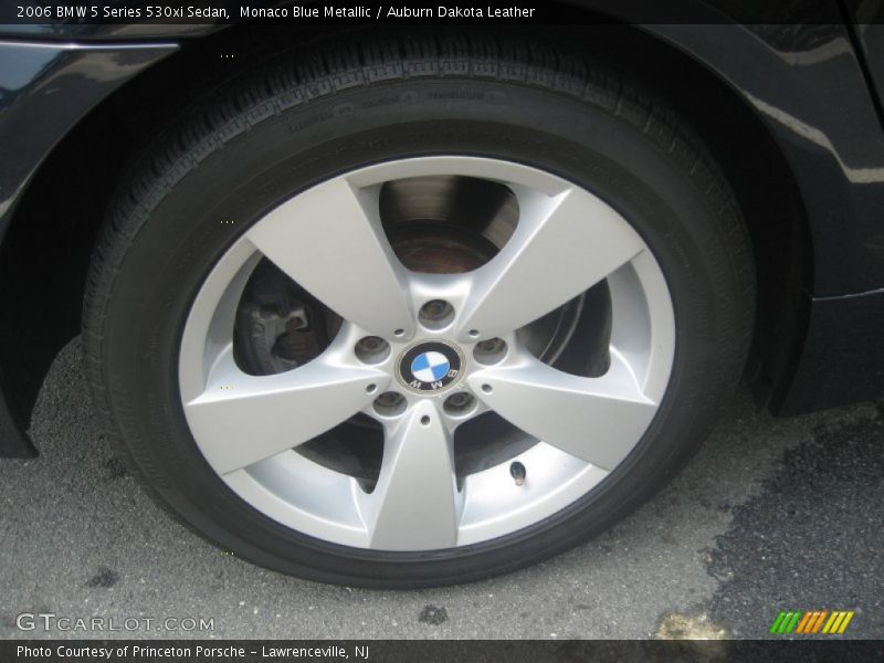 Monaco Blue Metallic / Auburn Dakota Leather 2006 BMW 5 Series 530xi Sedan