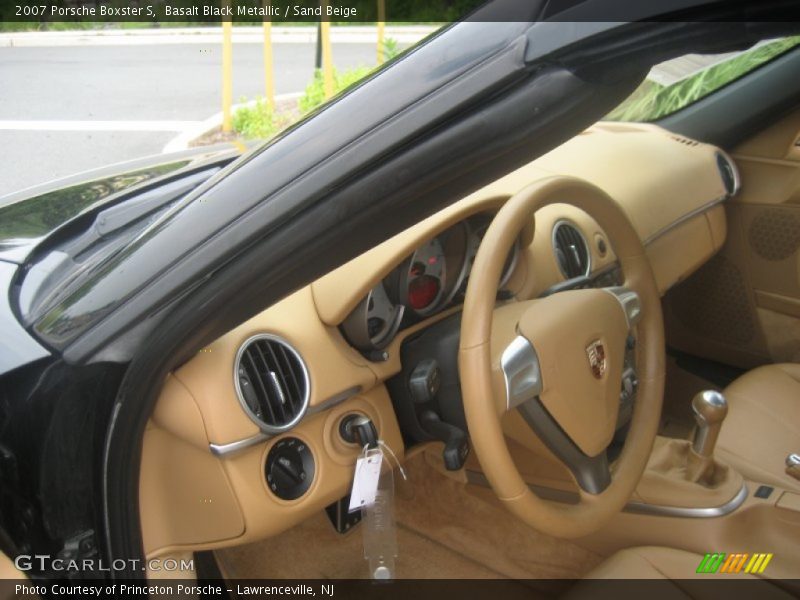 Basalt Black Metallic / Sand Beige 2007 Porsche Boxster S