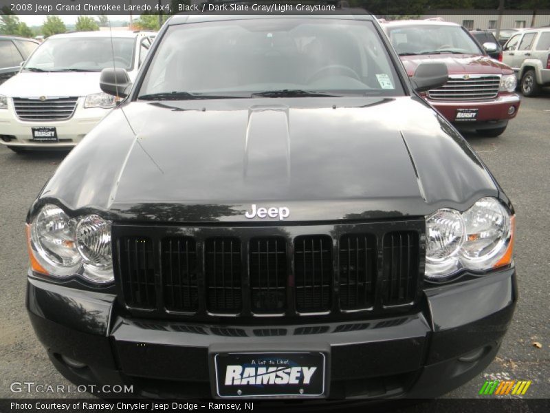 Black / Dark Slate Gray/Light Graystone 2008 Jeep Grand Cherokee Laredo 4x4