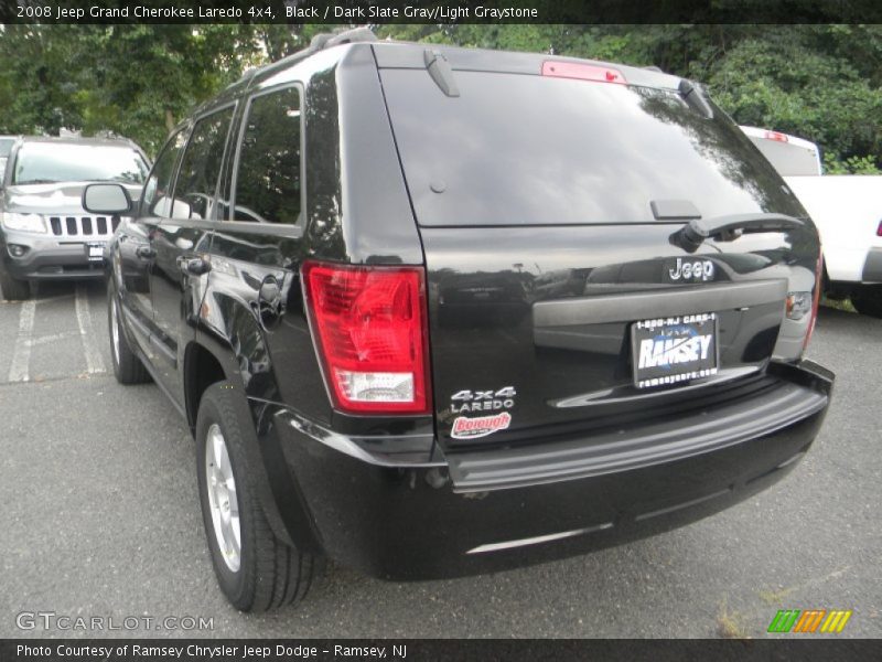Black / Dark Slate Gray/Light Graystone 2008 Jeep Grand Cherokee Laredo 4x4