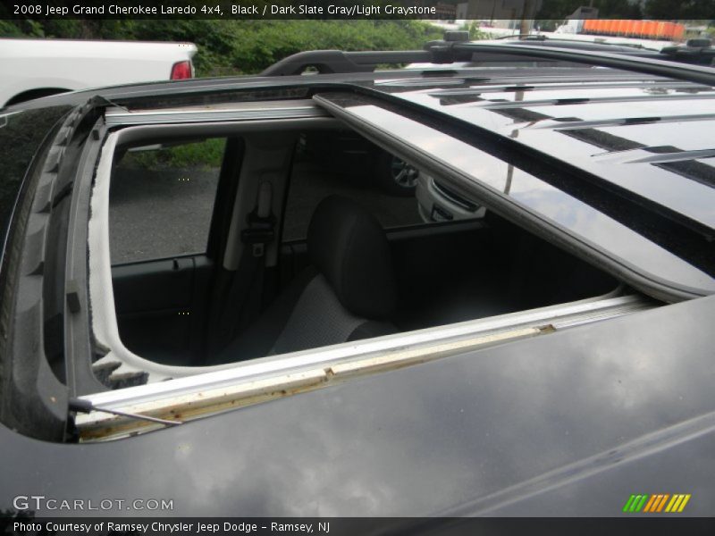 Black / Dark Slate Gray/Light Graystone 2008 Jeep Grand Cherokee Laredo 4x4