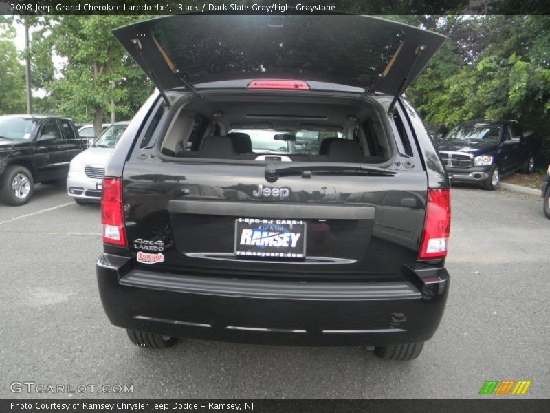 Black / Dark Slate Gray/Light Graystone 2008 Jeep Grand Cherokee Laredo 4x4