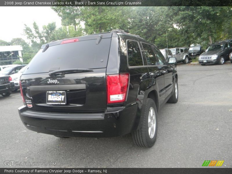 Black / Dark Slate Gray/Light Graystone 2008 Jeep Grand Cherokee Laredo 4x4