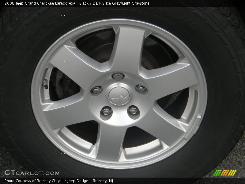 Black / Dark Slate Gray/Light Graystone 2008 Jeep Grand Cherokee Laredo 4x4