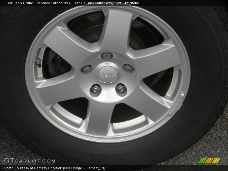Black / Dark Slate Gray/Light Graystone 2008 Jeep Grand Cherokee Laredo 4x4
