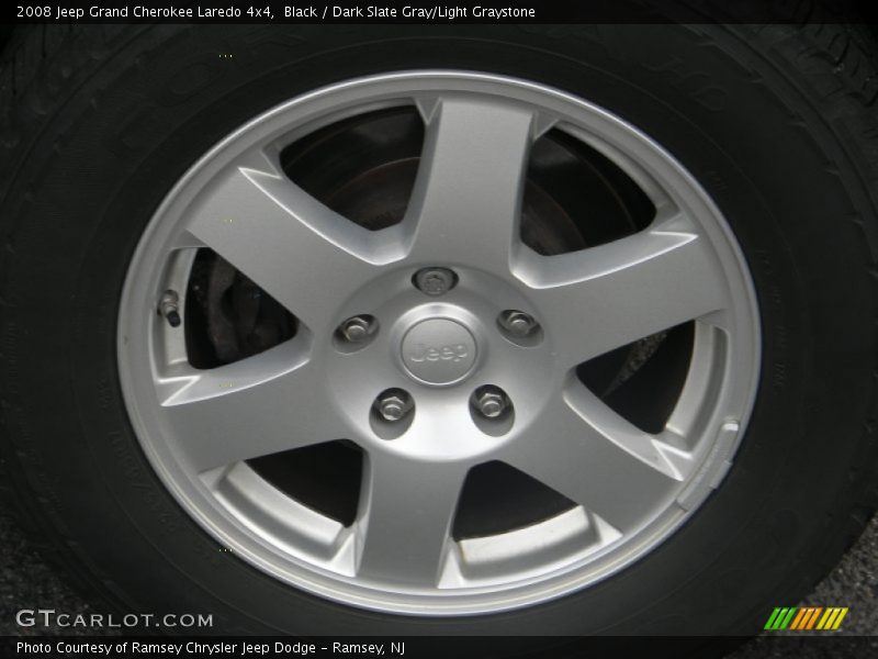 Black / Dark Slate Gray/Light Graystone 2008 Jeep Grand Cherokee Laredo 4x4