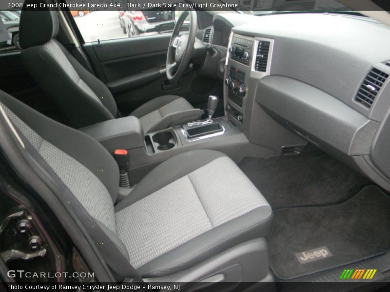 Black / Dark Slate Gray/Light Graystone 2008 Jeep Grand Cherokee Laredo 4x4