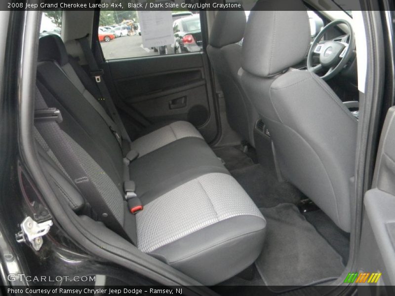 Black / Dark Slate Gray/Light Graystone 2008 Jeep Grand Cherokee Laredo 4x4