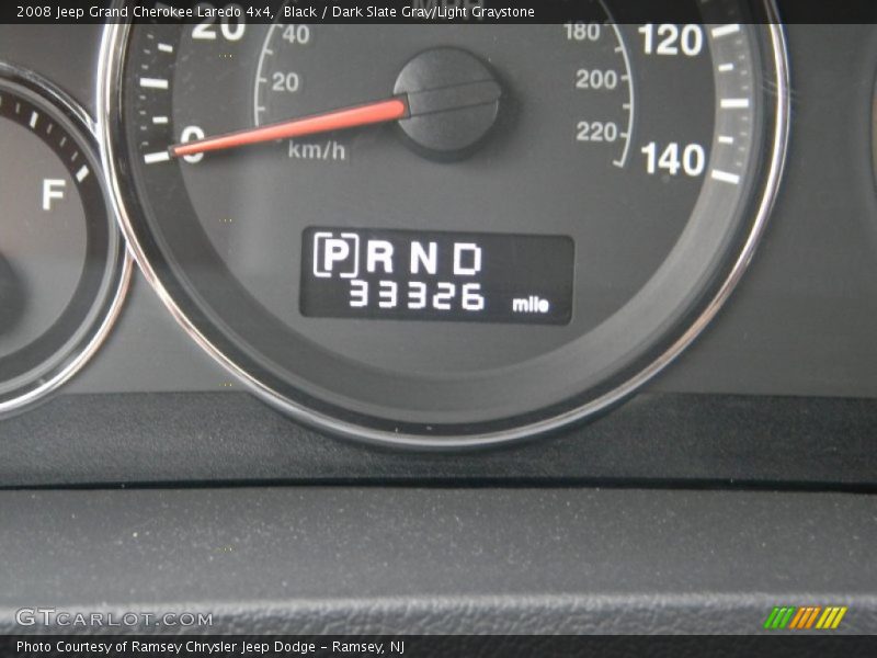 Black / Dark Slate Gray/Light Graystone 2008 Jeep Grand Cherokee Laredo 4x4