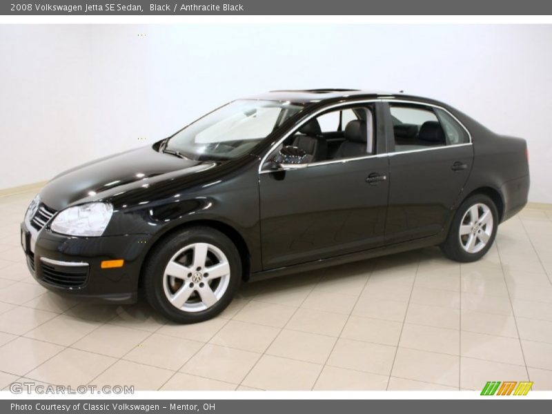 Black / Anthracite Black 2008 Volkswagen Jetta SE Sedan